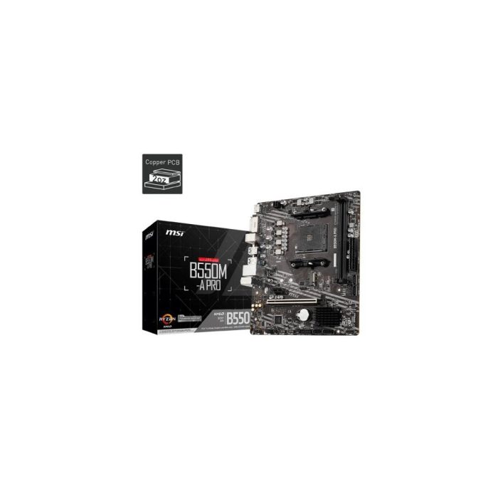 MB MSI-AMD B550M-A PRO DDR4 3200 PCIE HDMI DVI M.2