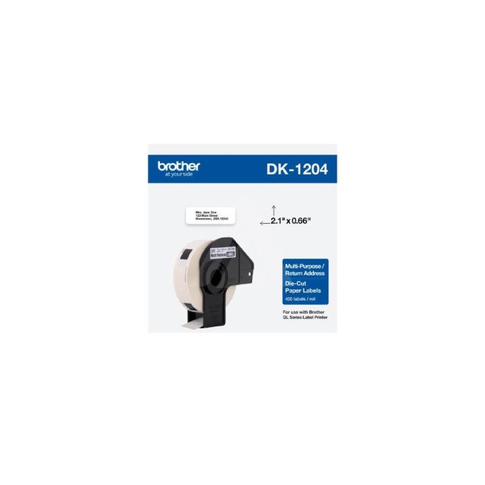 CINTA BROTHER QL500/550/570 MULTI PURPOSE PAPER (400 ETIQUETAS)