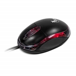 Xtech - Mouse - Wired - USB - Black - 3D optical