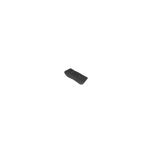 Klip Xtreme - Keyboard - Spanish - Wireless - 2.4 GHz - All black - Ergonomic