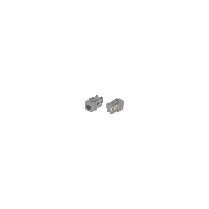 Nexxt Solutions Infrastructure - Keystone Jack - Category 6 - Cat6 Unshd KJ Grey