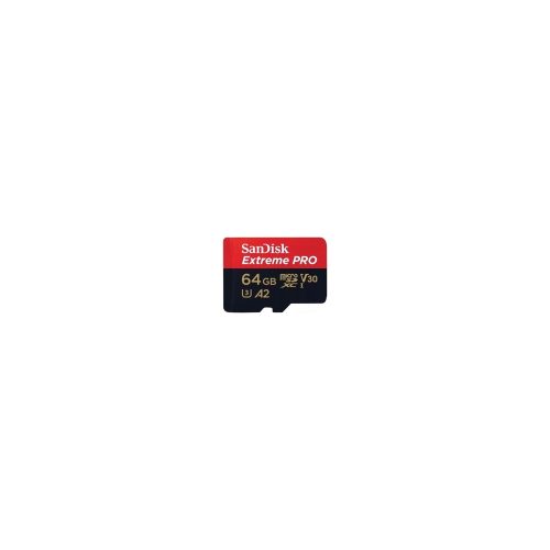 SanDisk Extreme Pro - Tarjeta de memoria flash (adaptador microSDXC a SD Incluido) - 64 GB