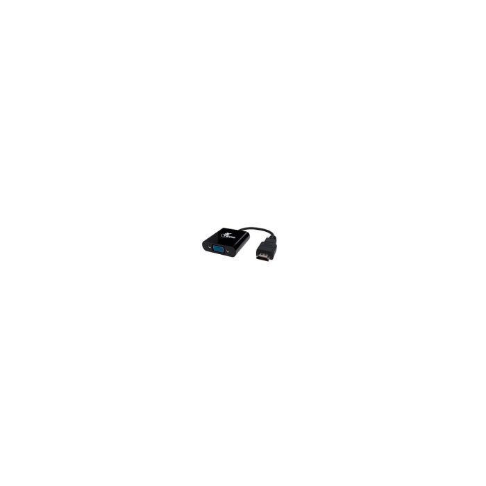 Adaptador de video HDMI a VGA Xtech 19 pin, color negro, conexión versátil para tus dispositivos