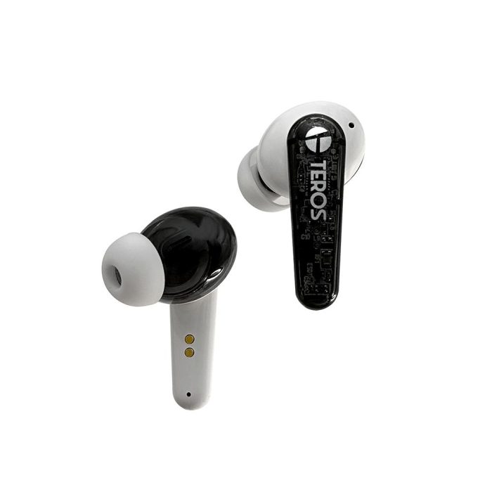 Audífonos TEROS TE-8072W, Bluetooth, TWS, blanco