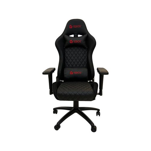 Silla gamer TEROS TE-8121N, negro