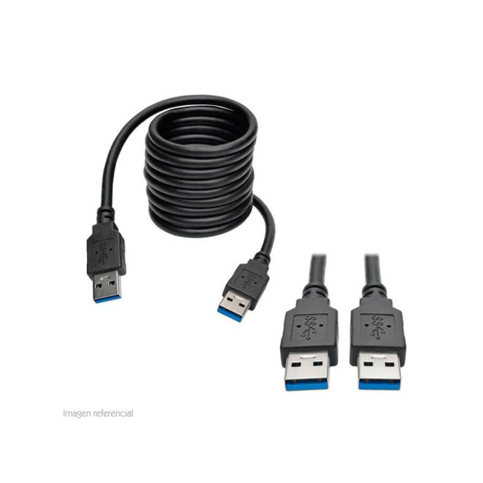 Cable USB 3.0 Tripp-Lite U320-006-BK, Negro, SuperSpeed, A/A, 1.83 mts, 28/24 AWG.