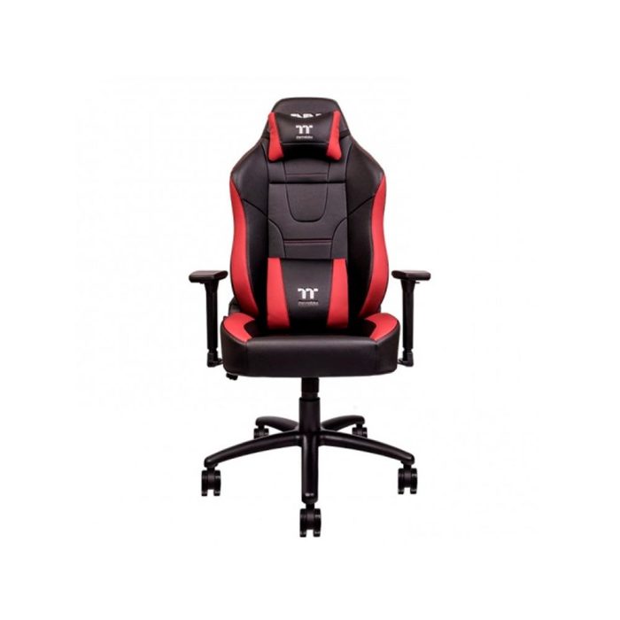 Thermaltake - Silla para juegos U Comfort, Color Negro / Rojo.