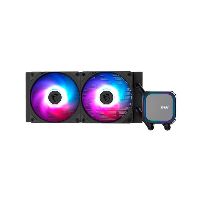 Refrigeración líquida MSI Mag Coreliquid A13 240mm, negra, con 2 ventiladores para alto rendimiento