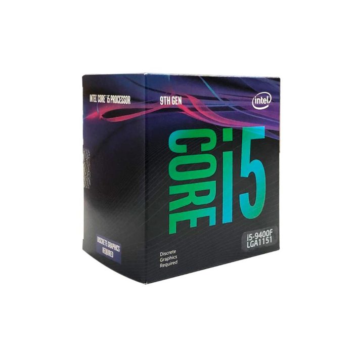 Procesador Intel Core i5-9400F, 2.90 GHz, 9 MB Caché L3, LGA1151, 65W, 14 nm.