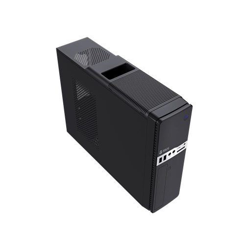 Case TEROS TE-1032S, Slim, 250 W, USB 3.2 / USB 2.0, audio HD, DVD, negro