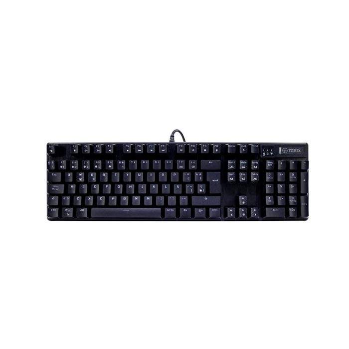 Teclado mecánico TE-4068G, retroiluminación rainbow, USB 2.0, español, color negro