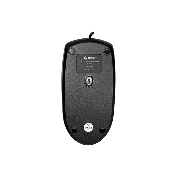 Kit teclado y mouse TEROS TE-4062N, USB, acabado elegante, negro, español / óptico