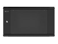 Nexxt Solutions Infrastructure - Wall mount enclosure - SPCC steel / Tempered glass - Black / RAL 9005