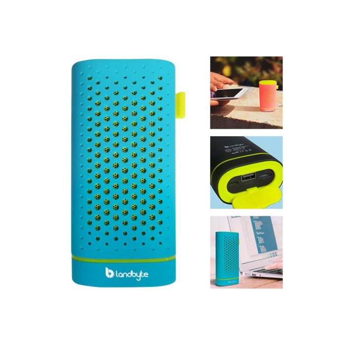 Parlante inalámbrico LandByte BV120, Bluetooth, Micro-SD, PowerBank, recargable.