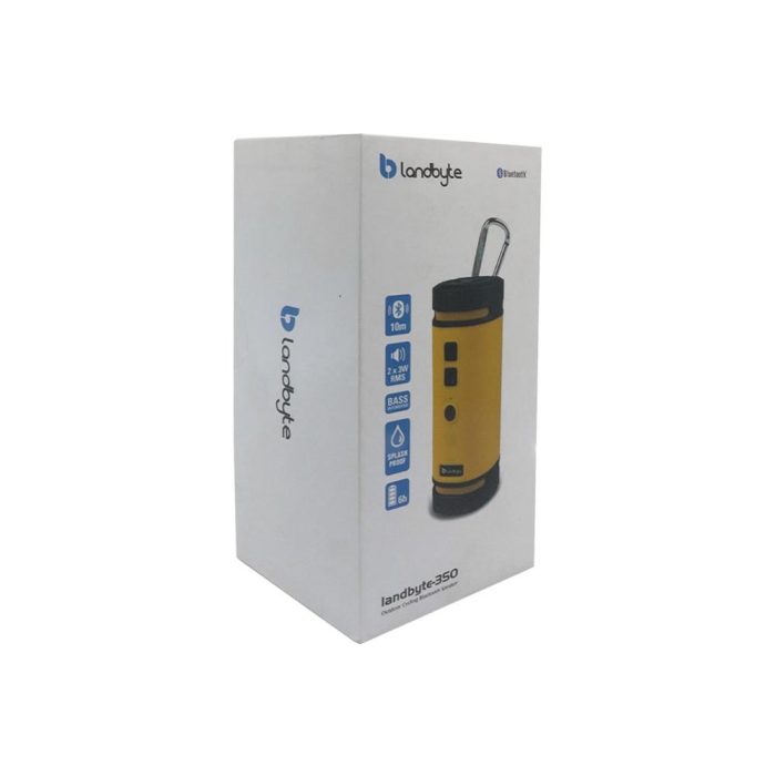 Parlante inalámbrico LandByte BV350, Bluetooth, Micro-SD, 3.5 mm, recargable.