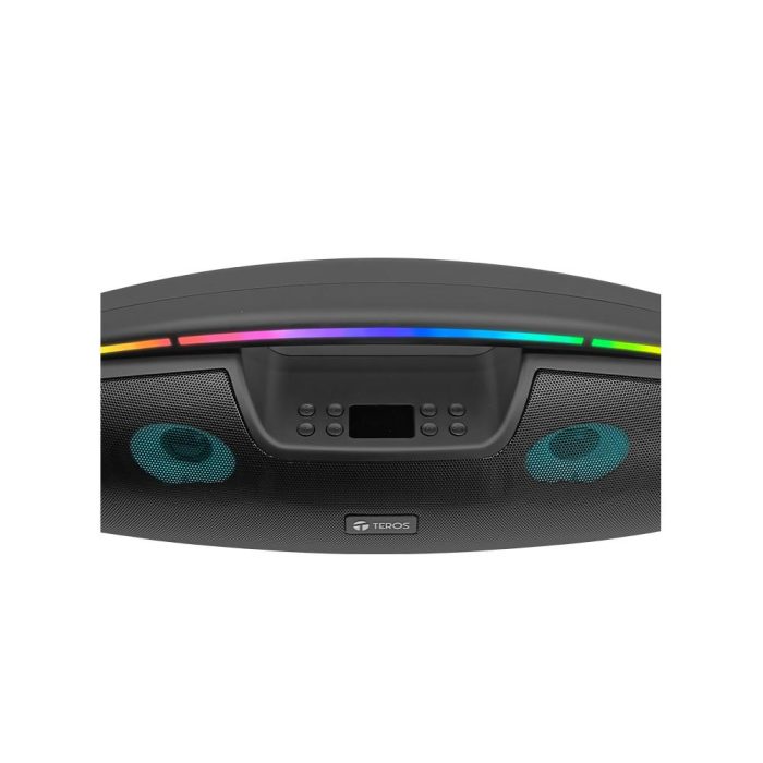 Parlante TEROS TE-6042N, bluetooth, 20 W (2 x 10 W), 3000 mAh, negro