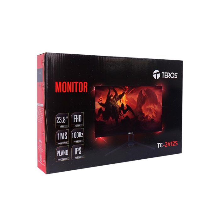 Monitor plano TEROS TE-2713S, 27" FHD IPS, HDMI, DP