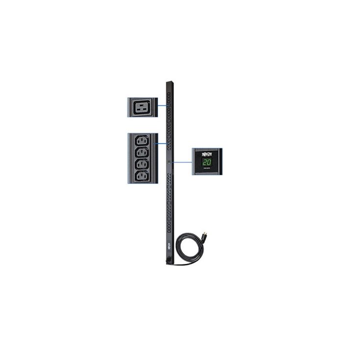 Distribuidor de energía Tripp-Lite PDUMV20HV monofásico con medidor digital - Control y monitoreo eficiente