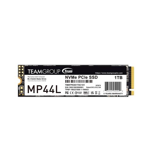 Unidad de estado solido TEAMGROUP MP44L 1TB, M.2, PCI-E 4.0 x4 con NVMe 1.4