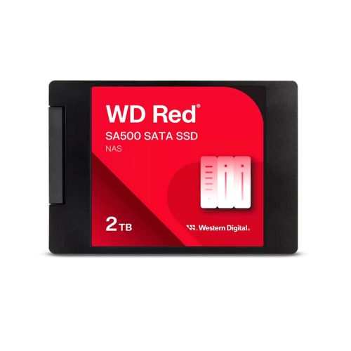 Unidad en estado solido Western Digital Red SA500 NAS, 2TB, SATA, 2.5", 7mm.