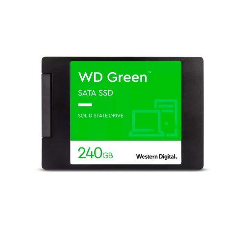 Unidad en estado solido Western Digital Green, WDS240G3G0A, 240GB, SATA 6Gb/s, 2.5", 7mm.