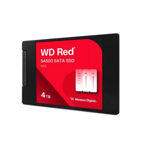 Unidad en estado solido Western Digital Red SA500 NAS, 4TB, SATA, 2.5", 7mm.