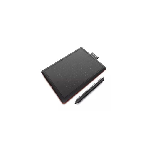 Wacom One by CTL-472 Tableta gráfica - 2540 lpi - Cable - Negro, Rojo - 152mm x 95mm Active Area - 2048 Nivel de presión - Lápiz - PC, Mac, Cromo