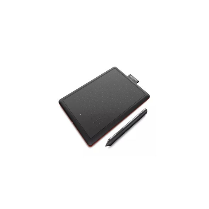 Wacom One by CTL-472 Tableta gráfica - 2540 lpi - Cable - Negro, Rojo - 152mm x 95mm Active Area - 2048 Nivel de presión - Lápiz - PC, Mac, Cromo