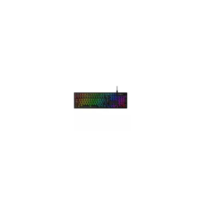 HP HyperX Alloy Origins Robusto Teclado gaming - Cable Conectividad - USB Tipo A Interfaz - RGB LED - Español (América Latina) - QWERTY Diseño - Negro - Mecánico Llave de contacto - Multimedia, Windows Key Tecla(s) de acceso rápido - PlayStation 5, PlayStation 4, Xbox Series S, Xbox Series X, Xbox One - PC