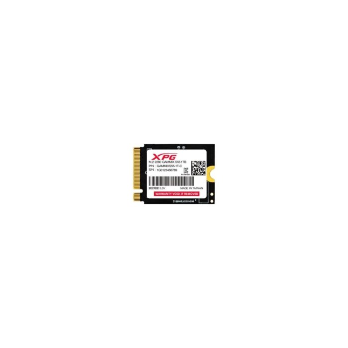 Unidad de estado sólido XPG GAMMIX S55 - M.2 2230 Interno - 1TB - PCI Express (PCI Express NVMe 4.0 x4) - Negro - Portátil, Consola de juegos, Tableta Dispositivo compatible - 250TB TBW - 5000MB/s Tasa de transferencia de lectura máxima