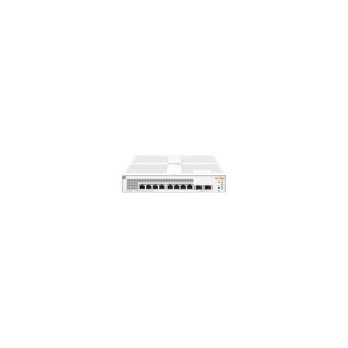 HPE Instant On 1930 8 Puertos Gestionable Conmutador Ethernet - 4 Capa compatible - Modular - 2 Ranuras SFP - 11W Power Consumption - 124W Rendimiento PoE - Fibra Óptica, Par trenzado - PoE Ports - 1U - Montable en bastidor