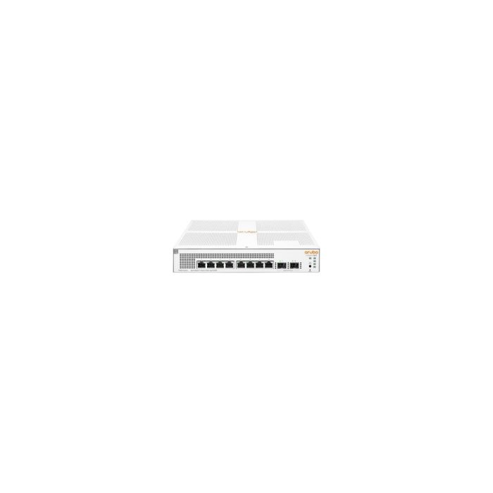 HPE Instant On 1930 8 Puertos Gestionable Conmutador Ethernet - 4 Capa compatible - Modular - 2 Ranuras SFP - 11W Power Consumption - 124W Rendimiento PoE - Fibra Óptica, Par trenzado - PoE Ports - 1U - Montable en bastidor