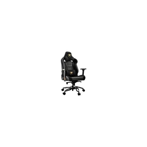 Sillón de Juego COUGAR - Cuero PVC, Acero, Aleación de aluminio - Negro
