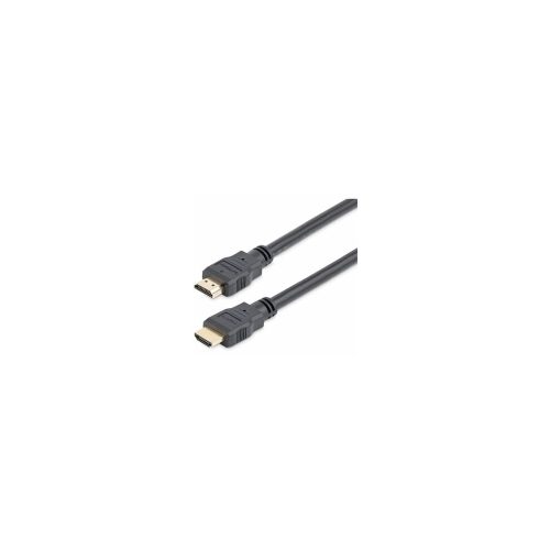 StarTech.com 4.57m HDMI Cable A/V - 1 Solamente - Cable for Reproductor Blu-ray, HDTV, Reproductor DVD, Receptor estéreo, Proyector, Dispositivo de audio/vídeo, TV, Consola de juegos, Grabador de vídeo digital - Admite hasta3840 x 2160 - Apantallado - Oro Contacto chapado - 28 AWG - Negro