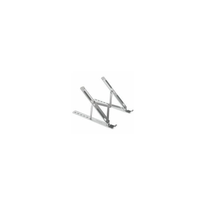 Targus AWE810GL Altura ajustable Soporte para portátil - 25.4cm (10") a 39.6cm (15.6") para pantalla plana - 23.1cm Altura x 4.5cm Ancho - Pórtatil - Aluminio - Plata - Para Tableta, Portátil - Ergonómico, Cómodo, Ángulo ajustable, duradero, Protección contra el recalentamiento, Compacto, Ligero, Plegable, Ajustable