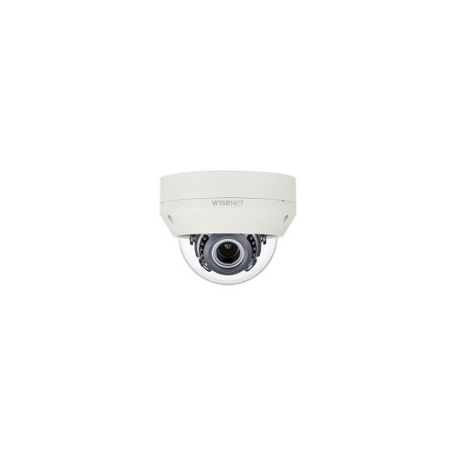 Cámara de vigilancia Wisenet SCV-6085R 2Megapíxel Interior/Exterior HD - Cúpula - Marfil - 30m Visión Nocturna - 1920 x 1080 - 3.20mm- 10mm Varifocal Lentes - 3.1x Óptico - 30fps - CMOS - Montaje colgante - Resistente al Vandalismo - Día/Noche, Detección de movimiento, Compensación de Contraluz, Compensación Resalte (HLC), Amplio rango dinámico digital (D-WDR), Reducción de ruido digital, Desmpañador, Máscara de Privacidad, Balance de Blanco, Activación de alarma, LED infraroj