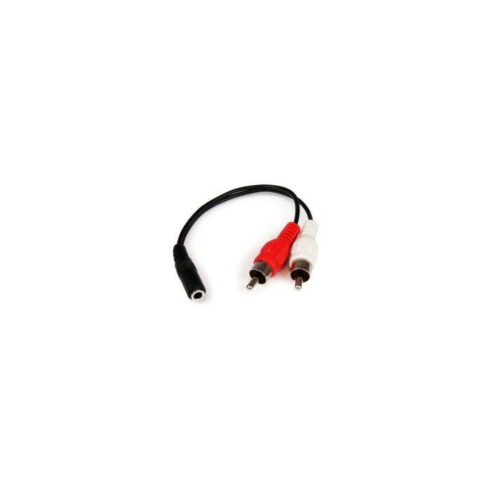 StarTech.com 15.24cm Miniteléfono/RCA Cable de audio - 1 Solamente - Cable for Dispositivo de audio, iPod, Reproductor MP3 - Níquel Conector chapado - Negro