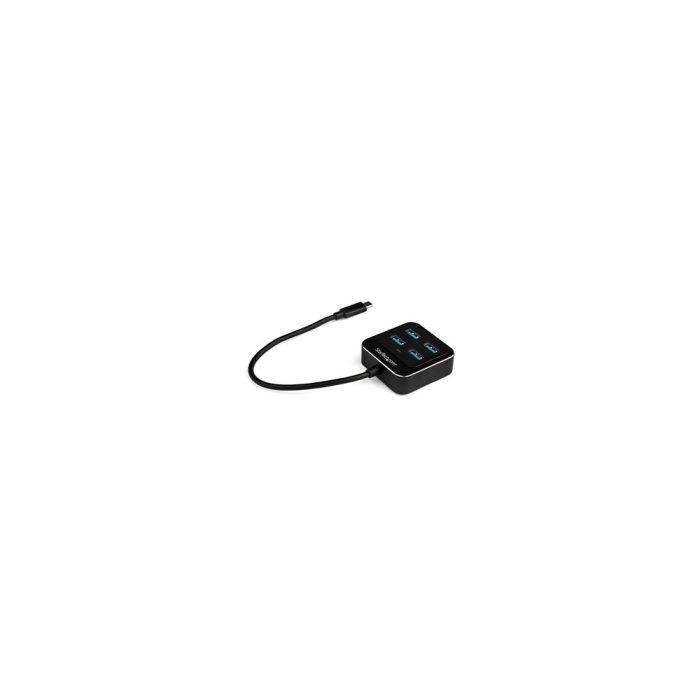 StarTech.com Concentrador USB - USB Tipo C - Externo - Negro - Soporte UASP - 4 Total USB Port(s) - 4 Puerto(s) USB 3.1