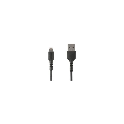 StarTech.com 1.01m Lightning/USB Cable de transferencia de datos - 1 Solamente - Cable for Smartphone, iPad, iPhone, AirPods, Magic Keyboard, iPad Air, iPad mini, Ratón Magic, Magic Trackpad, Control remoto Siri, Cargador - 480Mbit/s - MFI - Apantallado - Níquel Conector chapado - 22/32 AWG - Negro