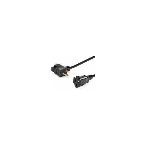 StarTech.com Cable de extensión - 30.48cm - Norte América - Para Computadora de escritorio, Monitor, Impresora, Escáner, Servidor - NEMA 5-15P / NEMA 5-15R - Negro - 1