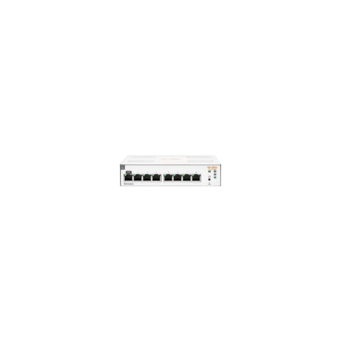 HPE Instant On 1830 8 Puertos Gestionable Conmutador Ethernet - Gigabit Ethernet - 10/100/1000Base-T - 2 Capa compatible - 5.90W Power Consumption - 13W Rendimiento PoE - Par trenzado - PoE Ports - De Escritorio, Montaje en superficie, Superficie de mesa, Montaje en pared, Debajo de mesa