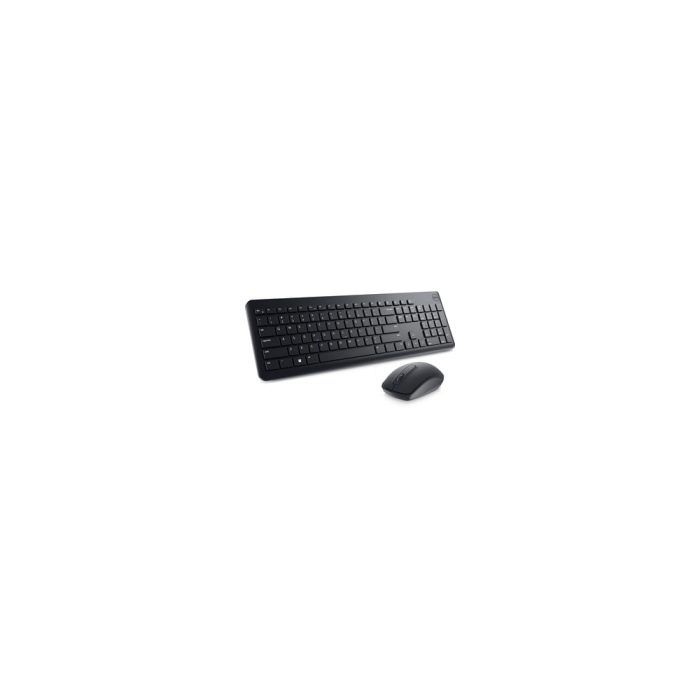 Teclado y ratón Dell KM3322W - Español - USB Émbolo Inalámbrico 2.40GHz Teclado - Keyboard/Keypad Color: Negro - USB Inalámbrico Mouse - Óptico - 1000 dpi - Rueda de desplazamiento - Pointing Device Color: Negro - Control de Volumen Tecla(s) de acceso rápido - AA, AAA - Compatible con PC, Mac