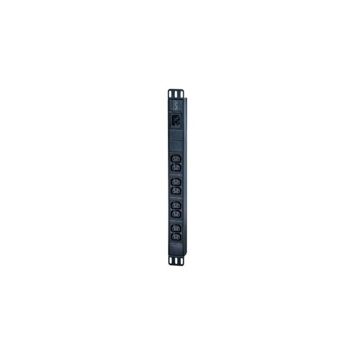 APC by Schneider Electric Easy Basic Rack EPDU1016B Unidad de distribución eléctrica - Basic - IEC 60320 C20 - 8 x IEC 60320 C13 - 16A - 230 V AC Entrada - 208 V AC, 230 V AC Salida - 1U - Horizontal/vertical/sin herramientas - Montable en bastidor