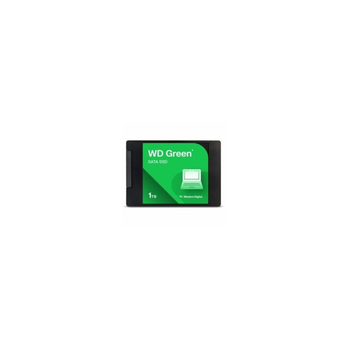 Unidad de estado sólido WD Green WDS100T3G0A Robusto - 2.5" Interno - 1TB - SATA (SATA/600) - Portátil, Computadora de escritorio Dispositivo compatible - 545MB/s Tasa de transferencia de lectura máxima