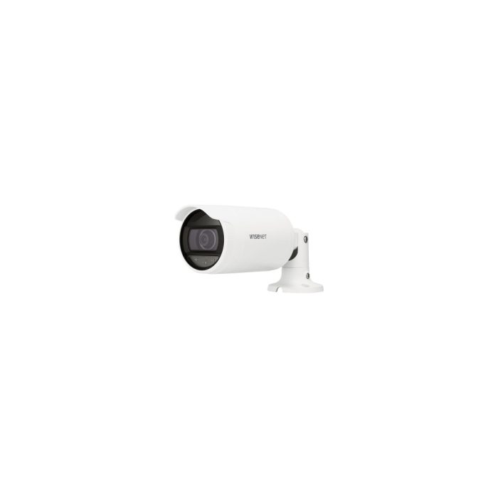 Cámara de red Wisenet ANO-L7012R 4Megapíxel - Color - Bala - Blanco - 20m Infrarrojos Visión Nocturna - H.264, H.265, MJPEG - 2560 x 1440 - 3mm Fijo Lentes - 30fps - CMOS - Montaje en esquina, Montaje empotrado - IP66