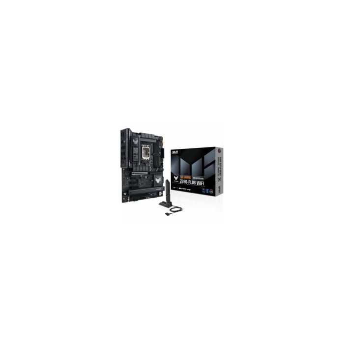 Placa base de escritorio para juegos TUF Z890-PLUS WIFI - Intel Z890 Conjunto de Circuitos Integrados - ATX - 192GB DDR5 SDRAM Maximum RAM - DIMM, UDIMM - 4 x Memory Slots - Gigabit Ethernet - 2.5Gigabit Ethernet - IEEE 802.11be - HDMI - DisplayPort - 4 sx Interfaces SATA