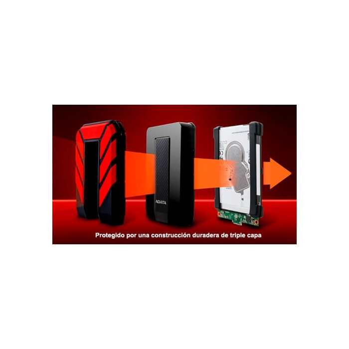 DISCO DURO USB 2TB ADATA HD710P RED
