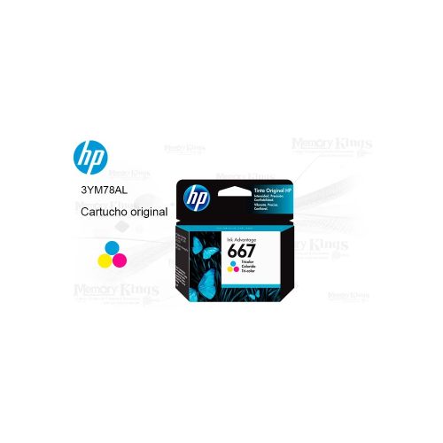 Cartucho de Tinta HP 667 Tricolor Original 100pag.