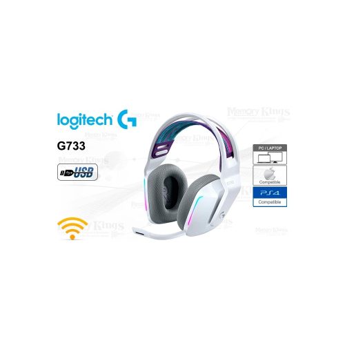 AURICULAR Gaming LOGITECH G733 RGB WHITEWireless