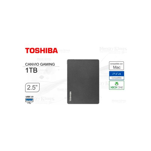 DISCO DURO USB 1TB TOSHIBA CANVIO GAMING BLACK